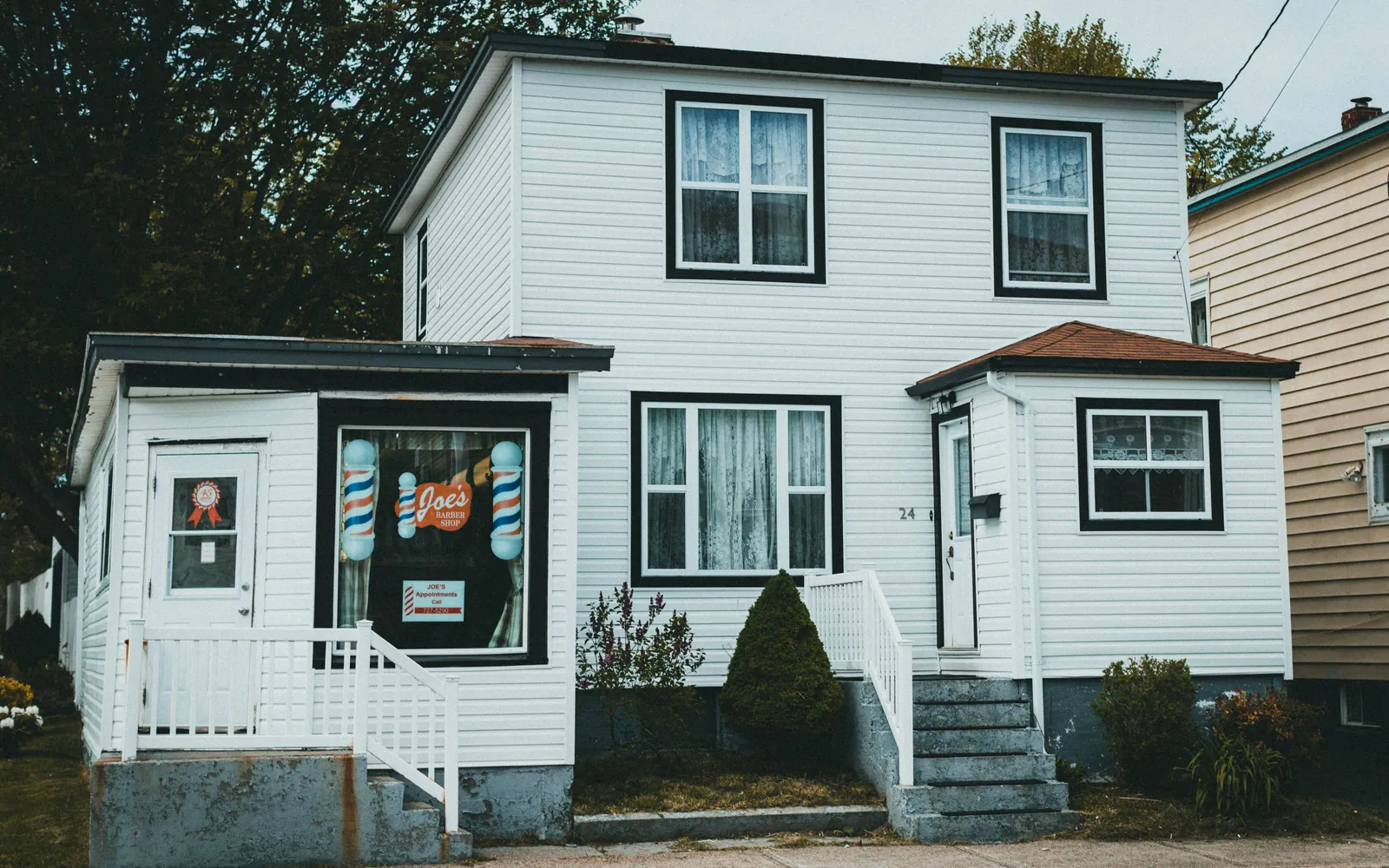 Modest suburban home exterior