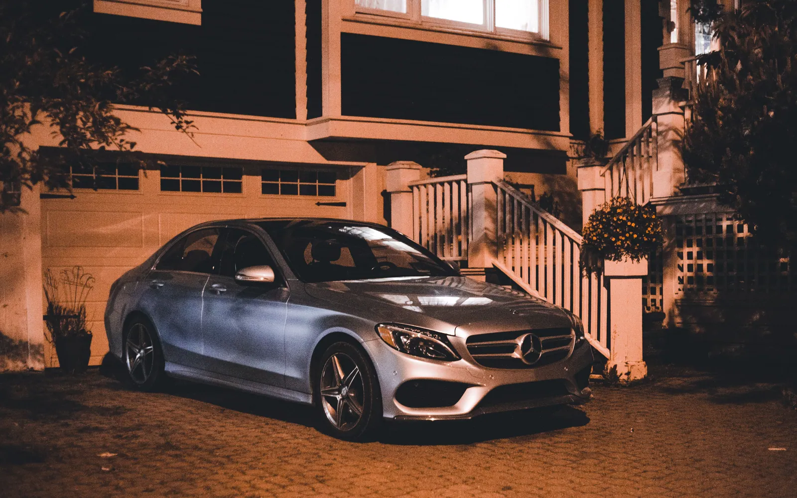 Car parked in front of a home