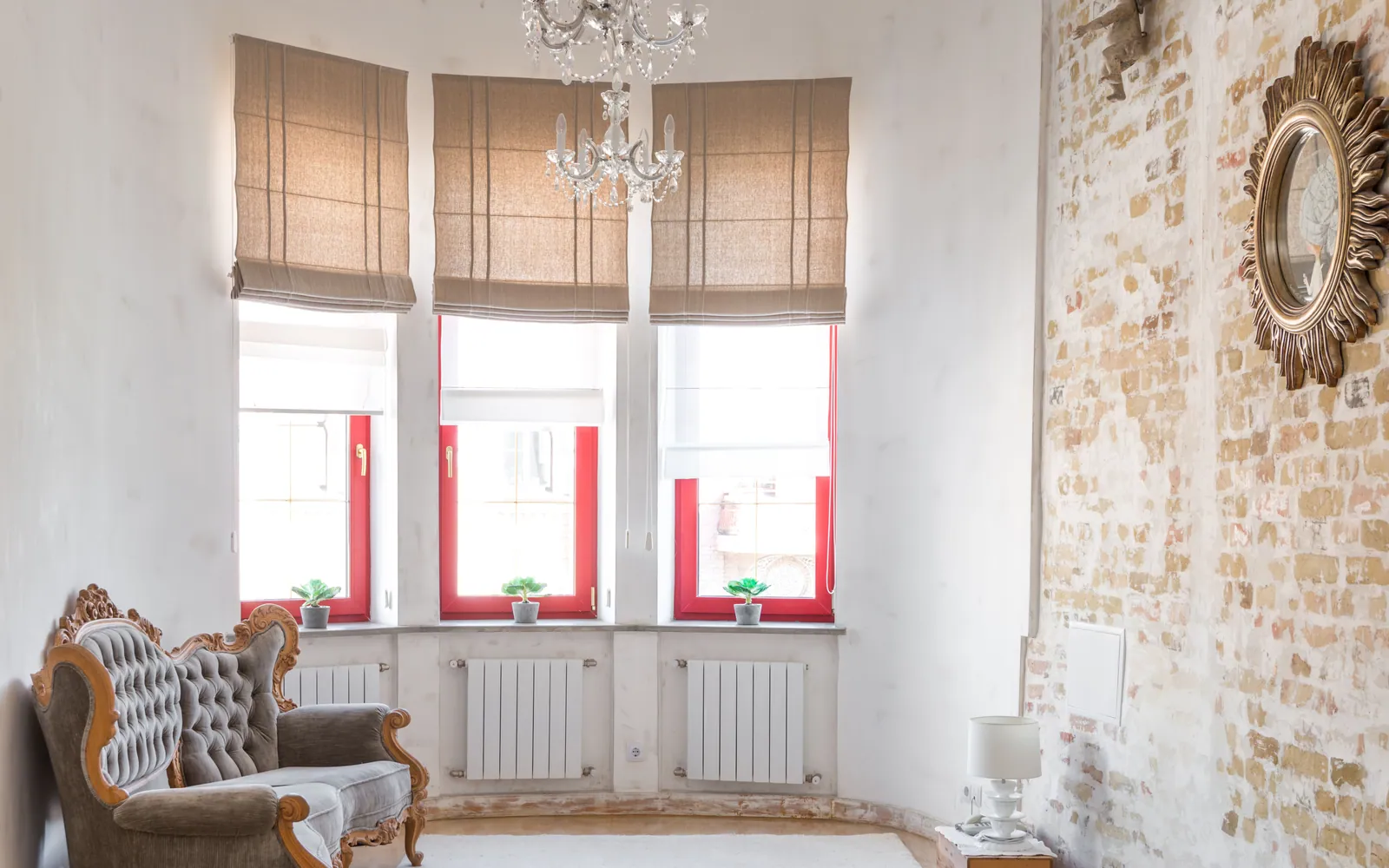 Bright living room interior
